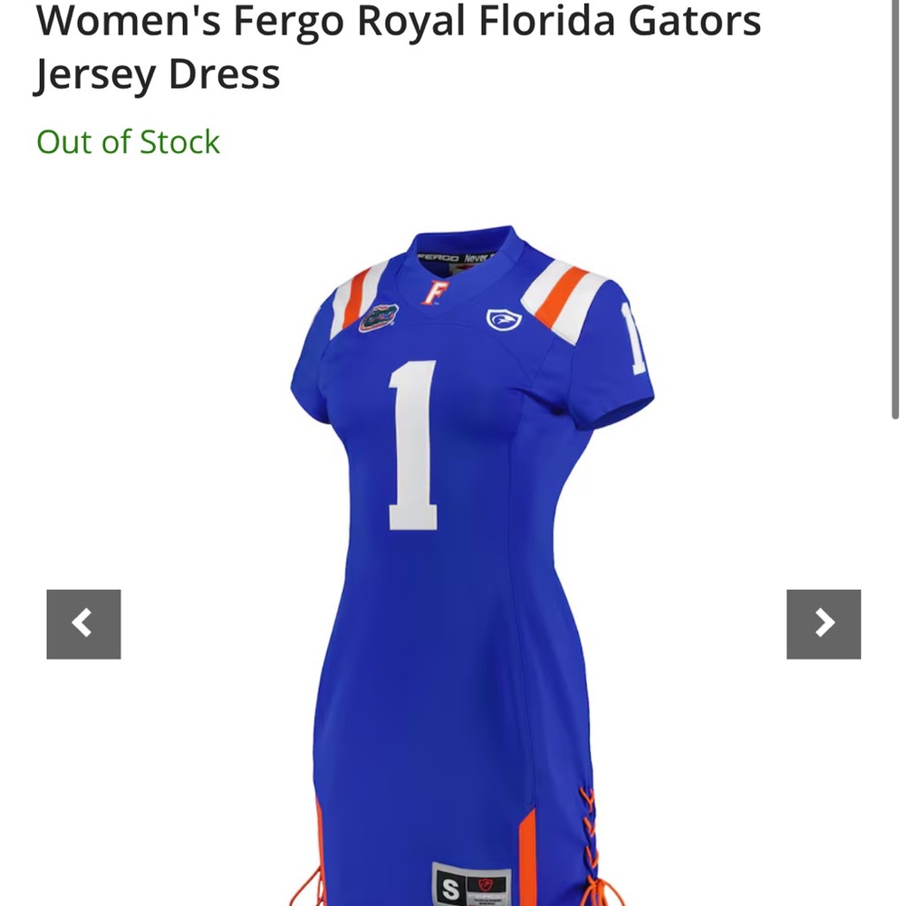 Fergo Sports Florida Gators Jersey Dress
